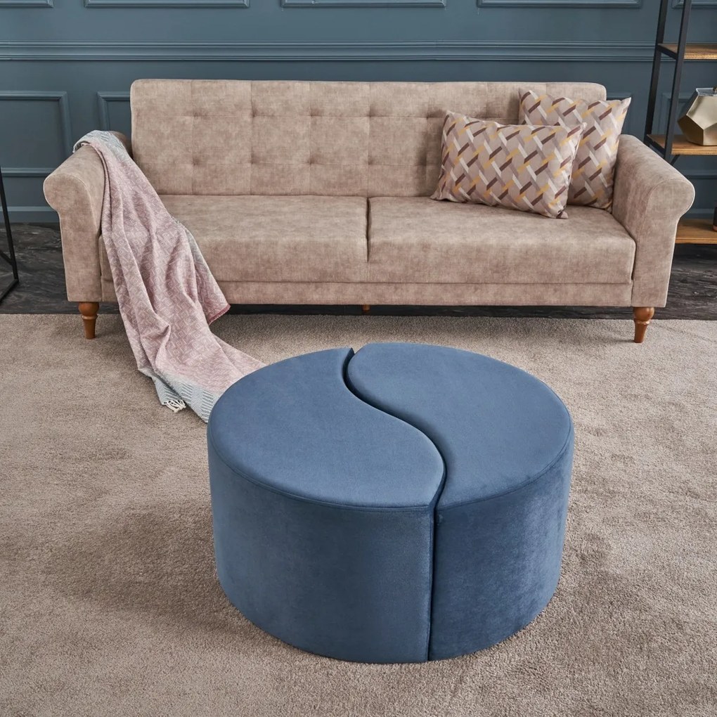 Taboret Alis Pouf Blue
