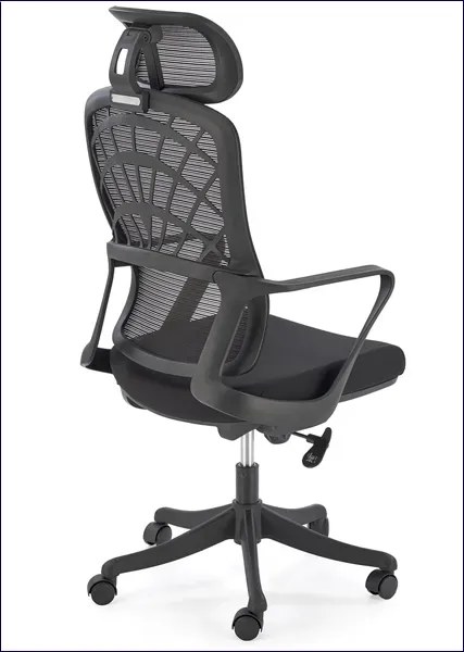 Czarny fotel obrotowy z mechanizmem tilt F0-N15