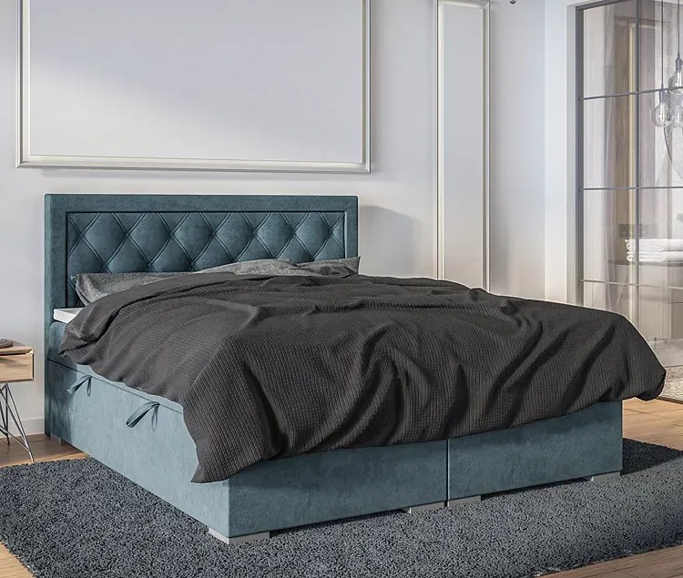 Pojedyncze łóżko boxspring 80x200 Antono - 32 kolory