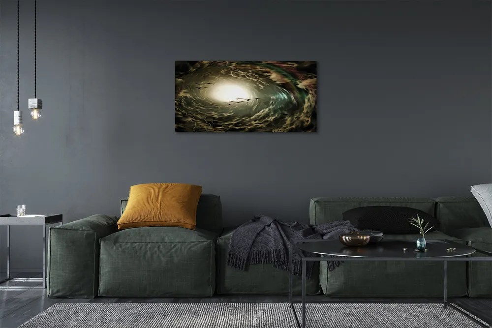 Obraz na płótnie Ptaki na Tle Chmur