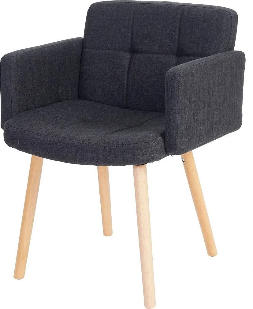 Krzesło do jadalni Houston II,  tekstylny, ciemnoszary