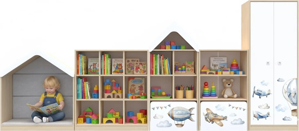 Komplet mebli do sal edukacyjnych Blox Air 4