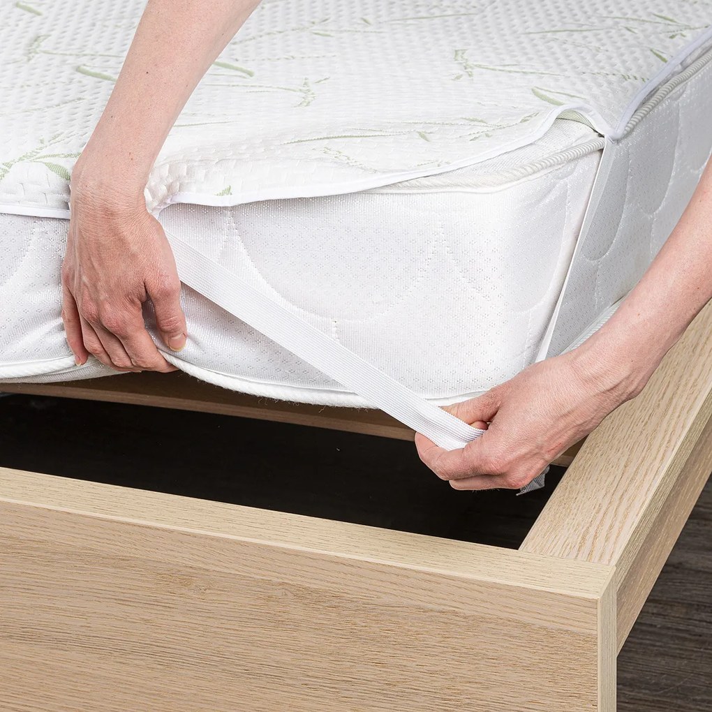 4Home Bamboo Ochraniacz na materac z gumką, 90 x 200 cm