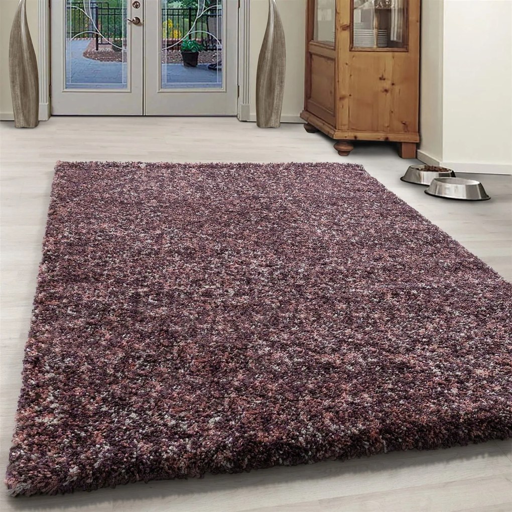 Dywan shaggy Enjoy różowy wielokolorowy 80 cm x 150 cm