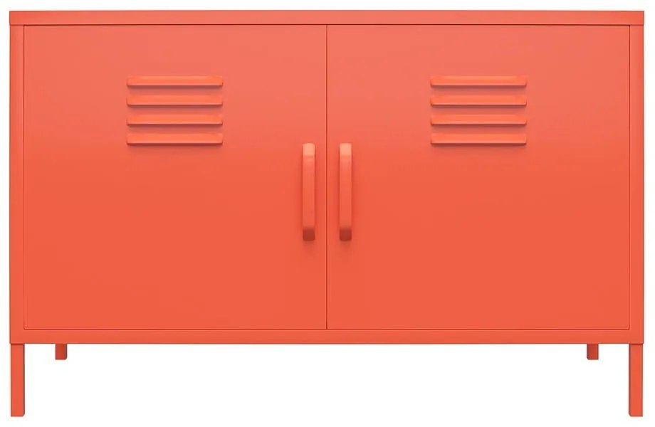 Pomarańczowa metalowa szafka Novogratz Cache, 100x64 cm