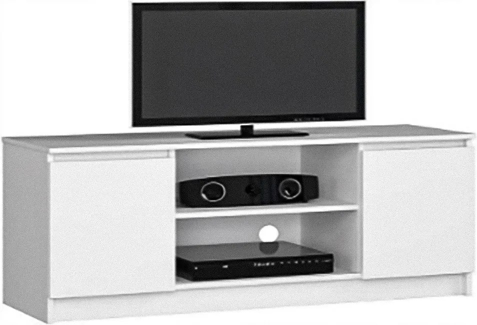 Szafka RTV stojąca MERAVIGLIA 120 cm do Salonu pod Telewizor - Biały