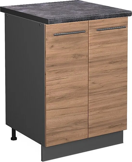 Szafki kuchenne złoty dąb energetyczny 60x60x82 fame-line