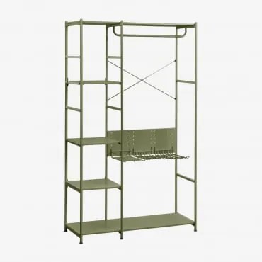 Otwarta Szafa Z Żelaza Elviah Intensywny Verde Olive - Sklum