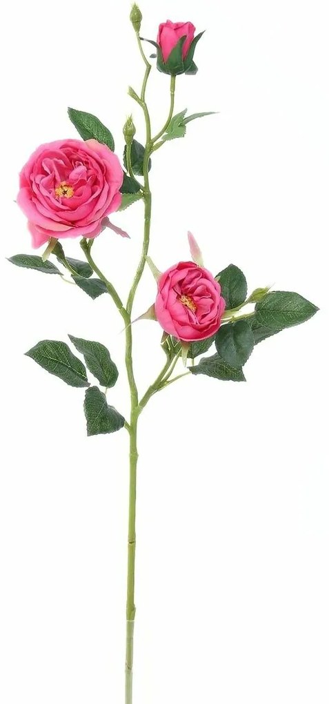 Sztuczna róża angielska, różowy, 69 cm