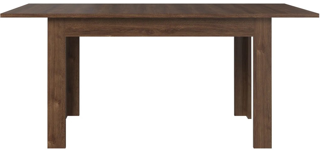 Stół Rozkładany Prostokątny Drewniany do Jadalni MYTH 130-175 cm Dąb brązowy Loft