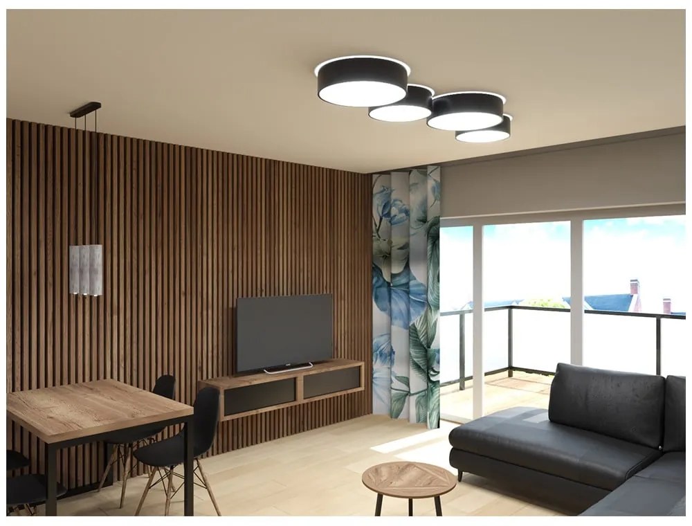 Czarna lampa sufitowa Sollux Atis Ceiling 35