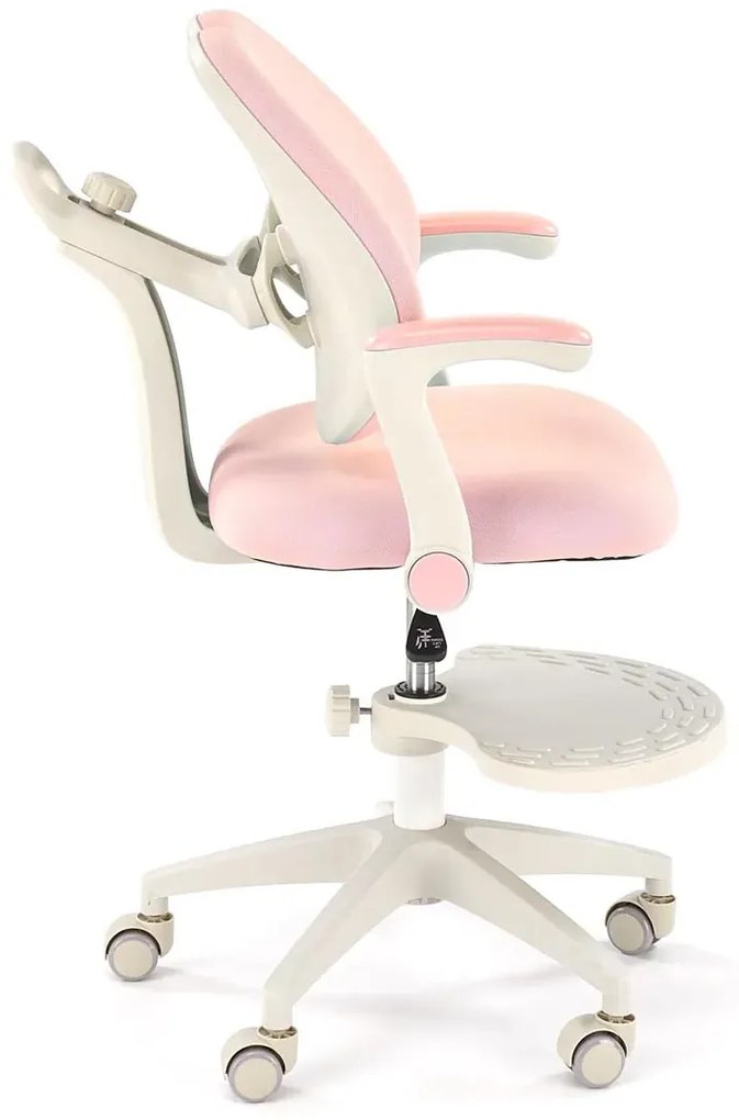Dziewczęcy różowy obrotowy fotel siedziska z regulacją A0-S88