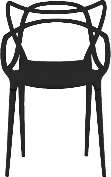 PROMOCJA Czarny plastikowy krzesło KATO II. jakość