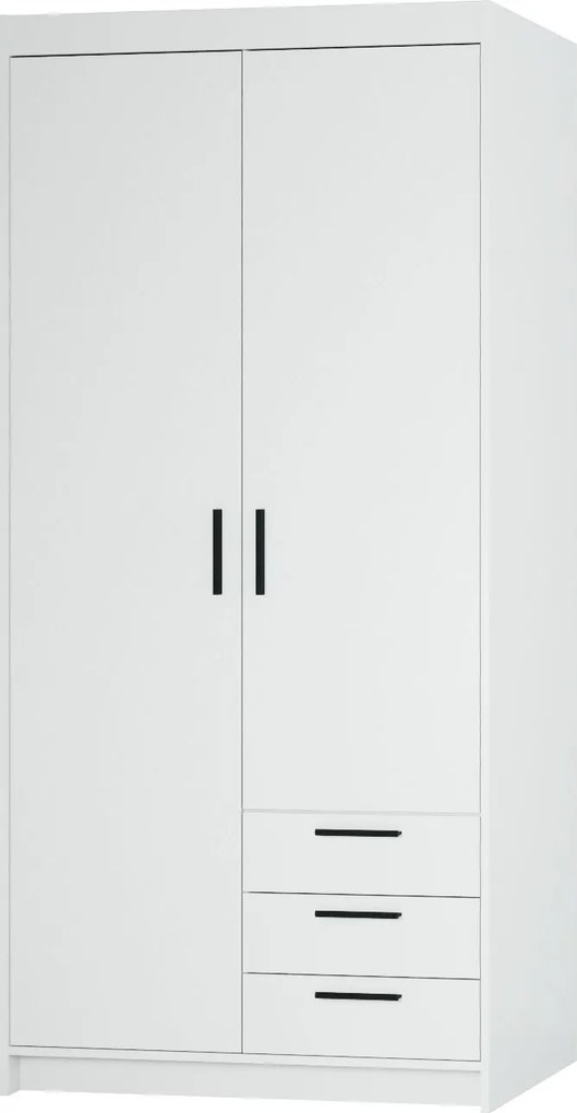 Szafa ELENORA - Biały / Bez lustra / 3 szuflady / 89,7 cm