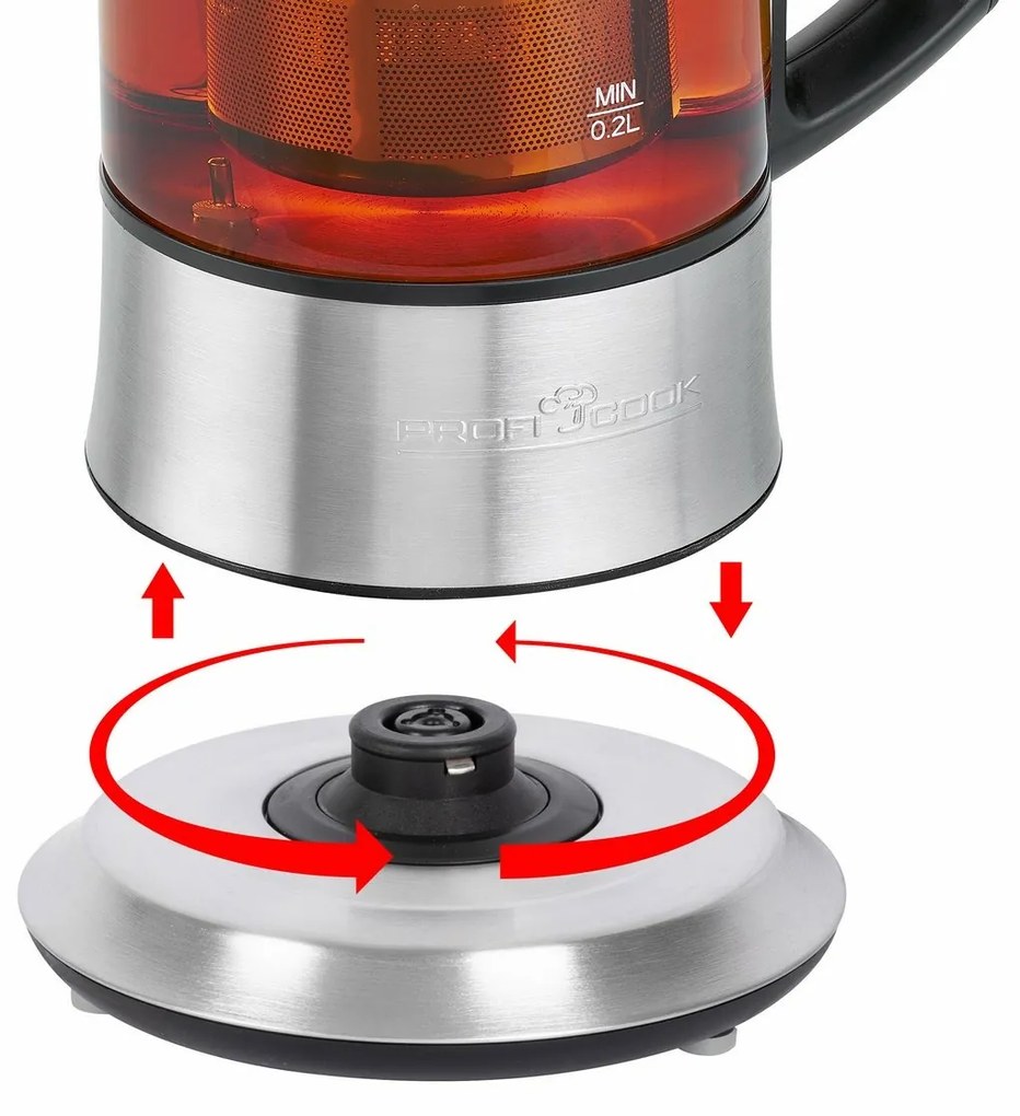 ProfiCook TK 1165 zaparzacz do herbaty i czajnik