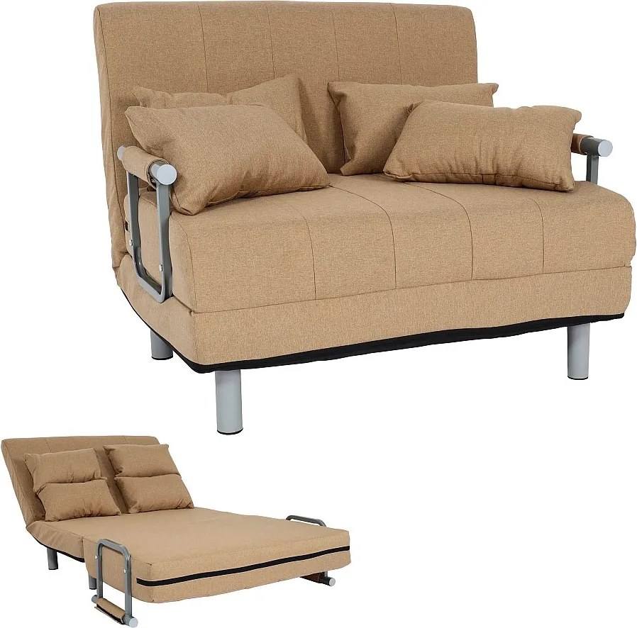 Fotel z funkcją spania MCW-K29,  kremowo-beżowy