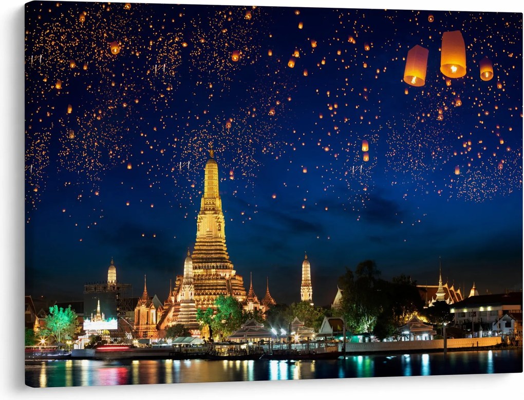 Obraz - Lampiony szczęścia, Bangkok (70x50 cm)