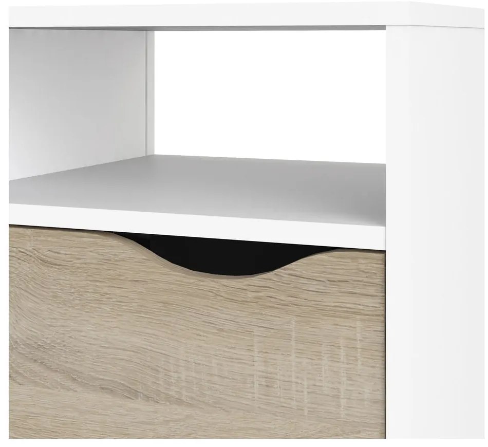 Biała szafka pod TV Tvilum Oslo, 117 x 57 cm