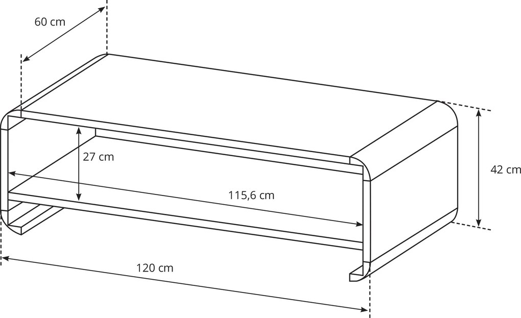 Ława LEGAME 120 cm Stolik Kawowy do Salonu