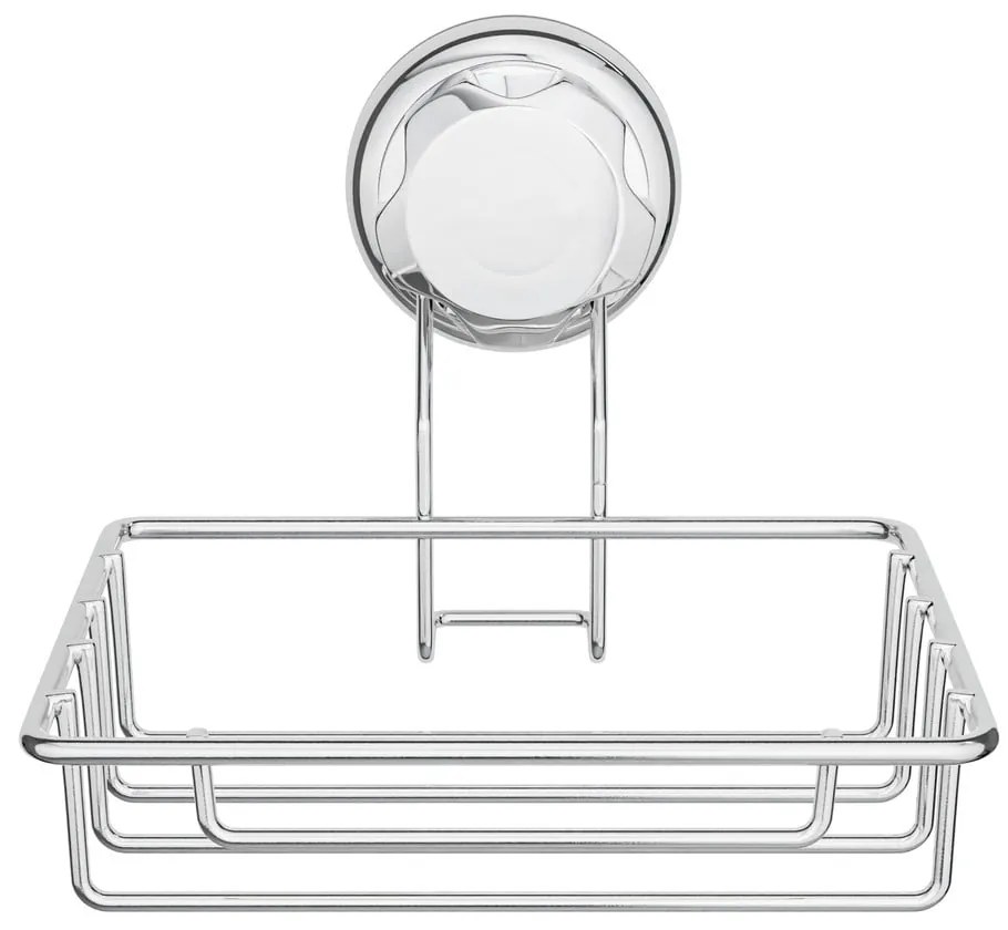 Samoprzylepna stalowa mydelniczka w kolorze srebra Bestlock Bath – Compactor