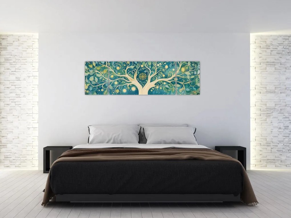 Obraz – Magiczne drzewo ze spiralami (170x50 cm)