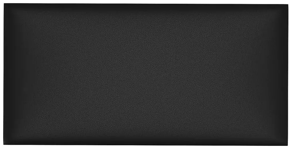 Zestaw czarny 12 paneli z ekoskóry ściennych Z6-C41