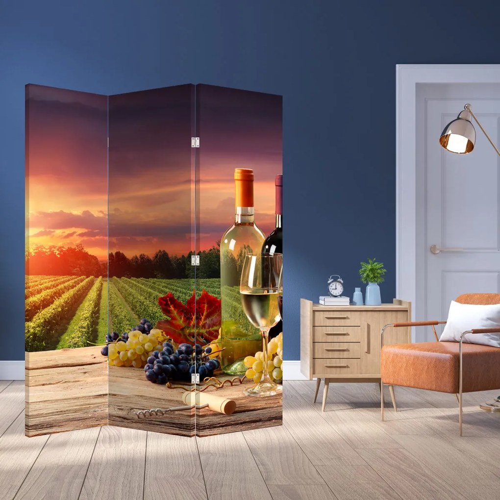 Parawan - Winnica z winem (126x170 cm)