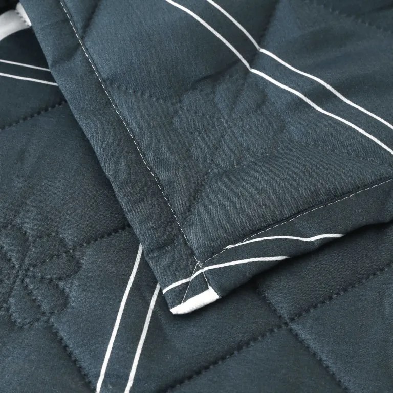 Letnia kołdra GRIDON 140x200 cm, czarna