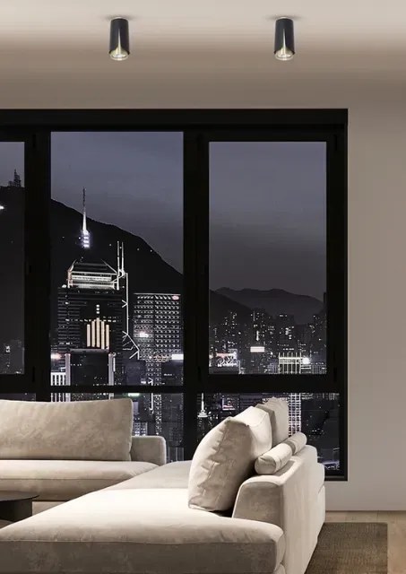 Czarny loftowy spot - 3X K414 R3-W33