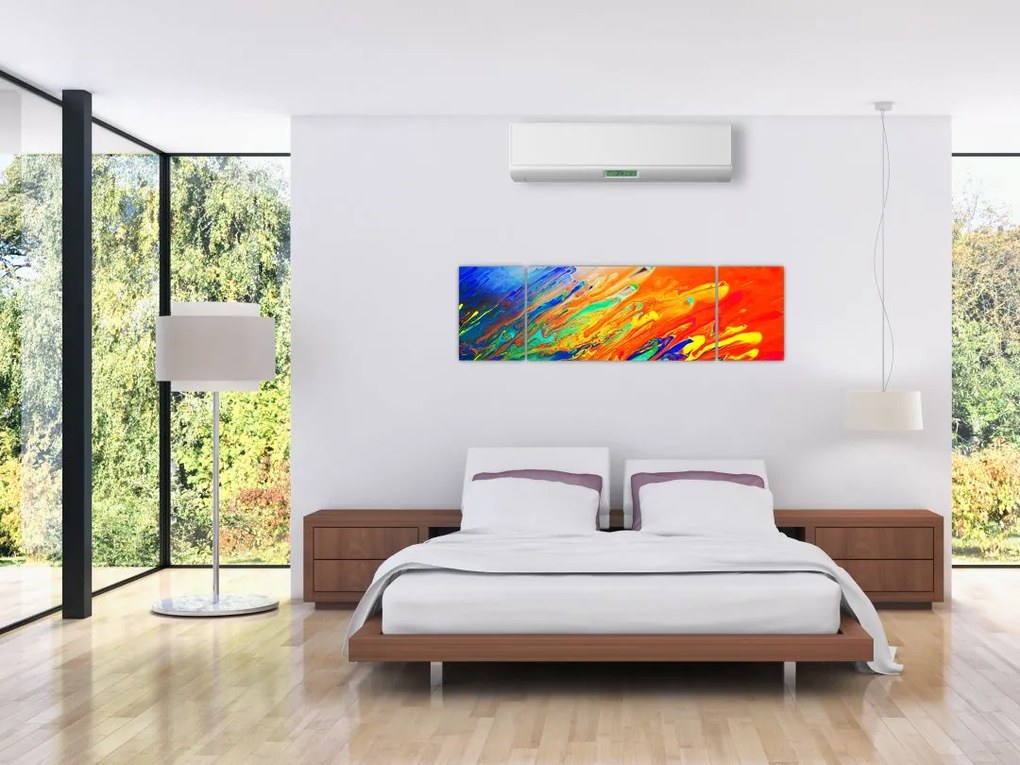 Obraz - Kolorowa abstrakcja (170x50 cm)