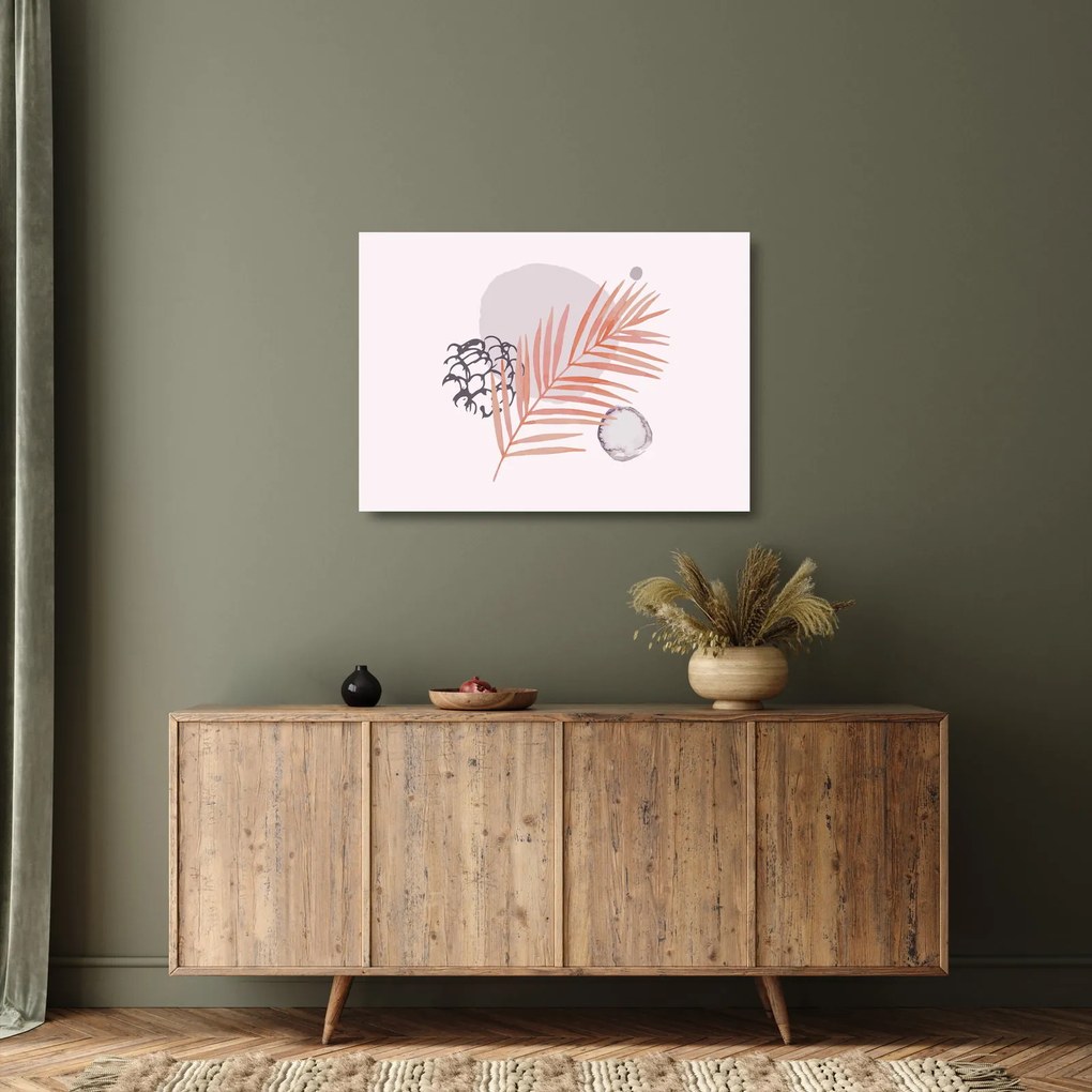 Obraz na szkle - Fioletowy minimalizm N⁰3 (70x50 cm)