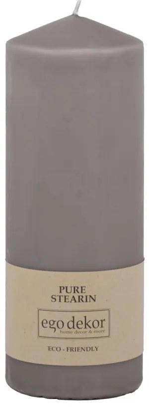 Szara świeczka Eco candles by Ego dekor Top, 50 h