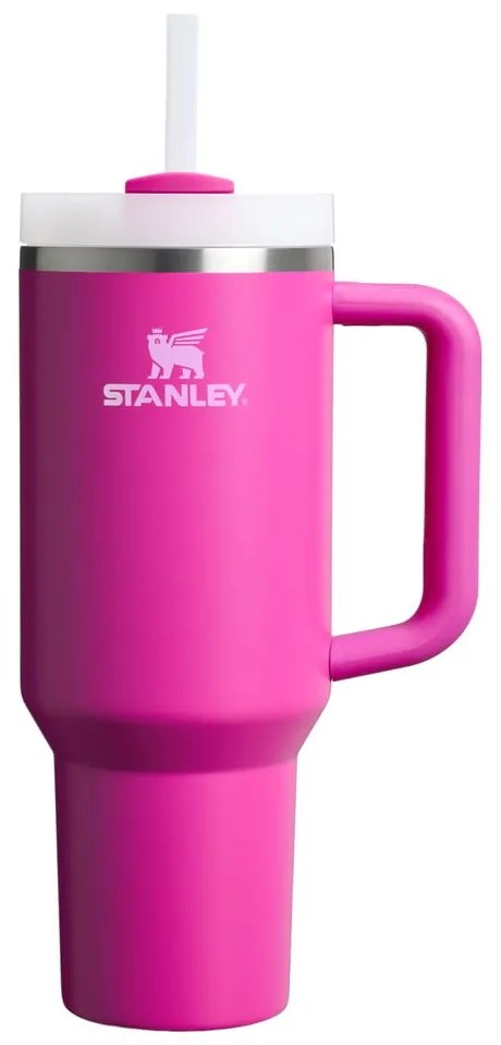 Różowy termos ze słomką ze stali nierdzewnej 1,18 l Quencher H2.0 FlowState Tumbler Violet Blossom – Stanley