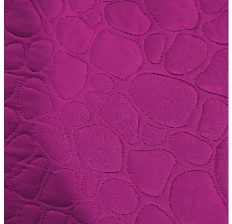 Fioletowa narzuta na łóżko z wzorem STONE Rozmiar: 220 x 240 cm