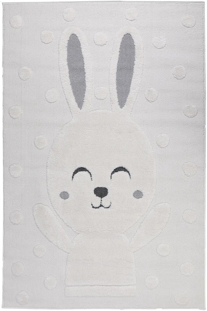 Dywan Skandi Kids Króliczek kremowy 150x220 Prostokąt