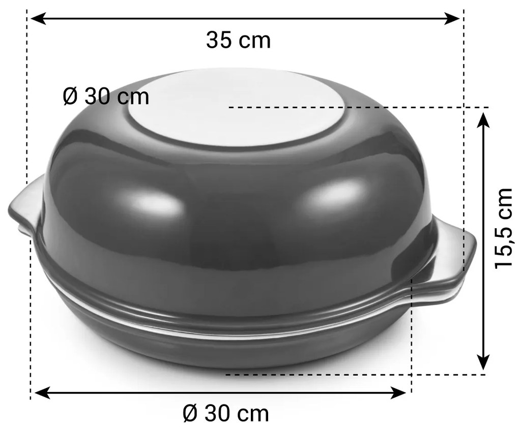 Tescoma Forma ceramiczna do chleba okrągła  DELICIA