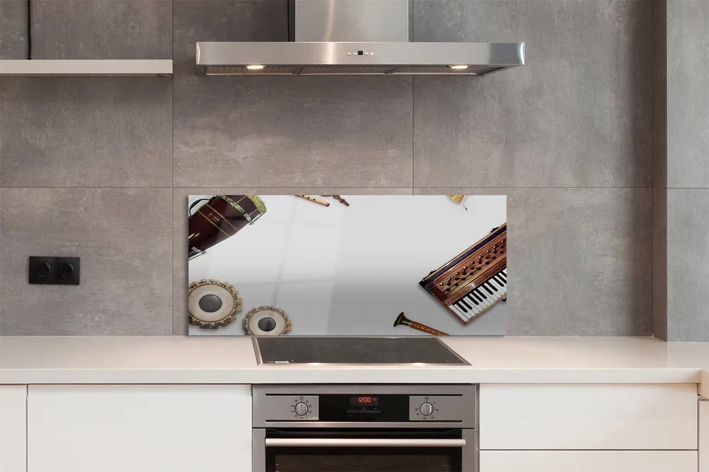 Panel szklany do Kuchni Orkiestra Instrumentów