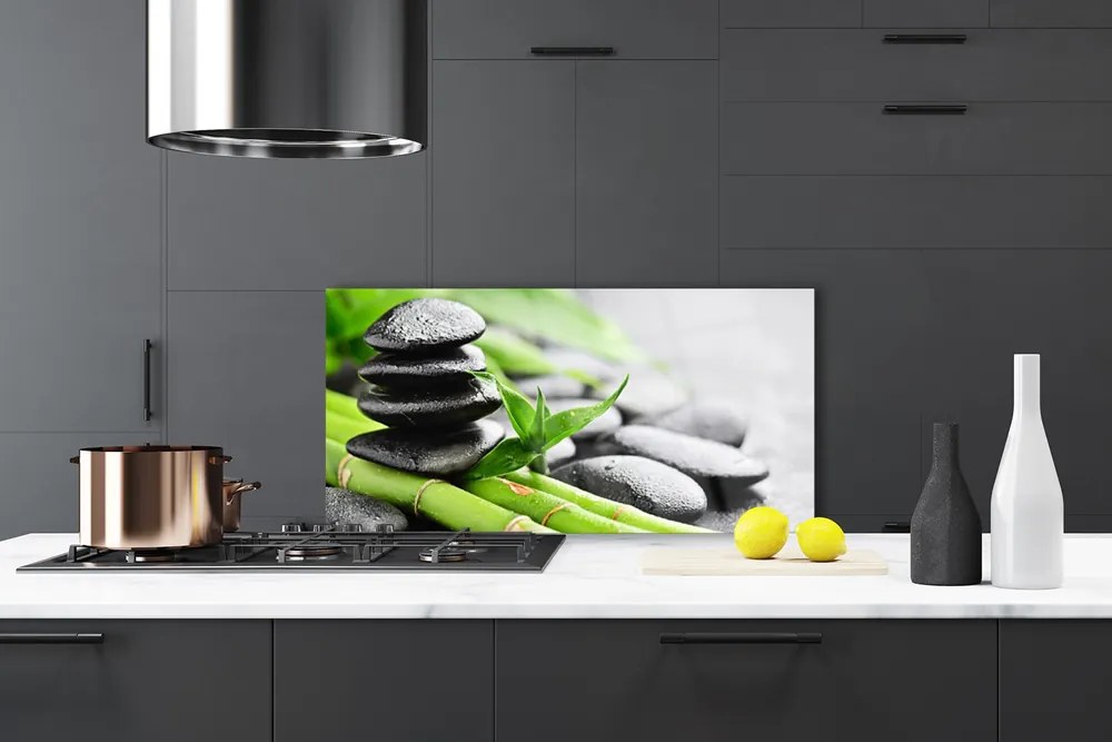 Panel nad blat kuchenny Świeżość Bambusa i Kamieni