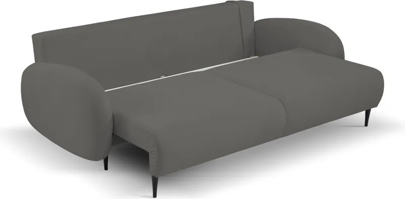 Sofa SOFT z funkcja spania i pojemnikiem CIEMNY SZARY RUN AGAIN 90