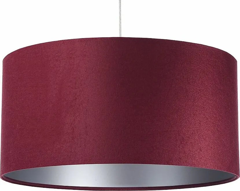 Lampa wisząca HOME 50 bordowa/srebrna