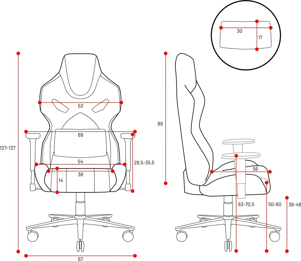 Fotel do gamingu Diablo X-Fighter Normal Size czarny