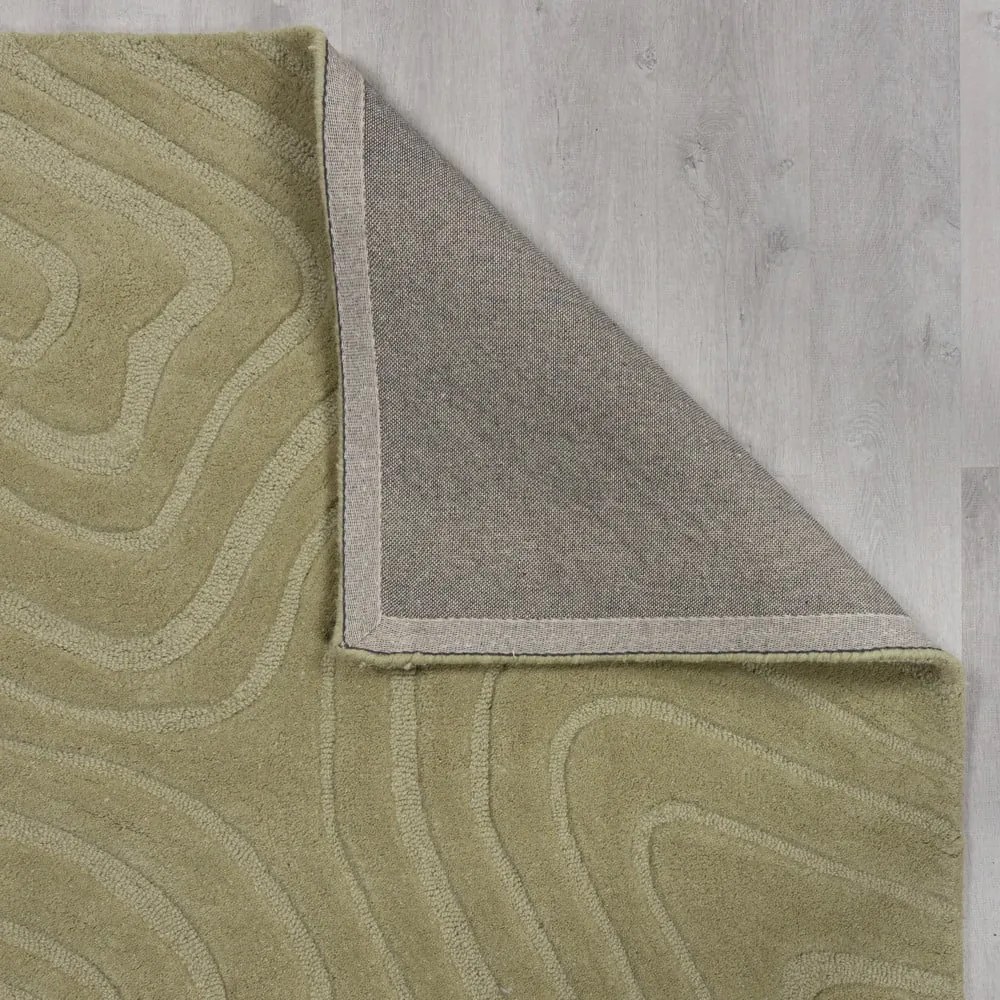 Wełniany dywan tkany ręcznie w kolorze khaki 200x290 cm Mesmerise Sage – Flair Rugs