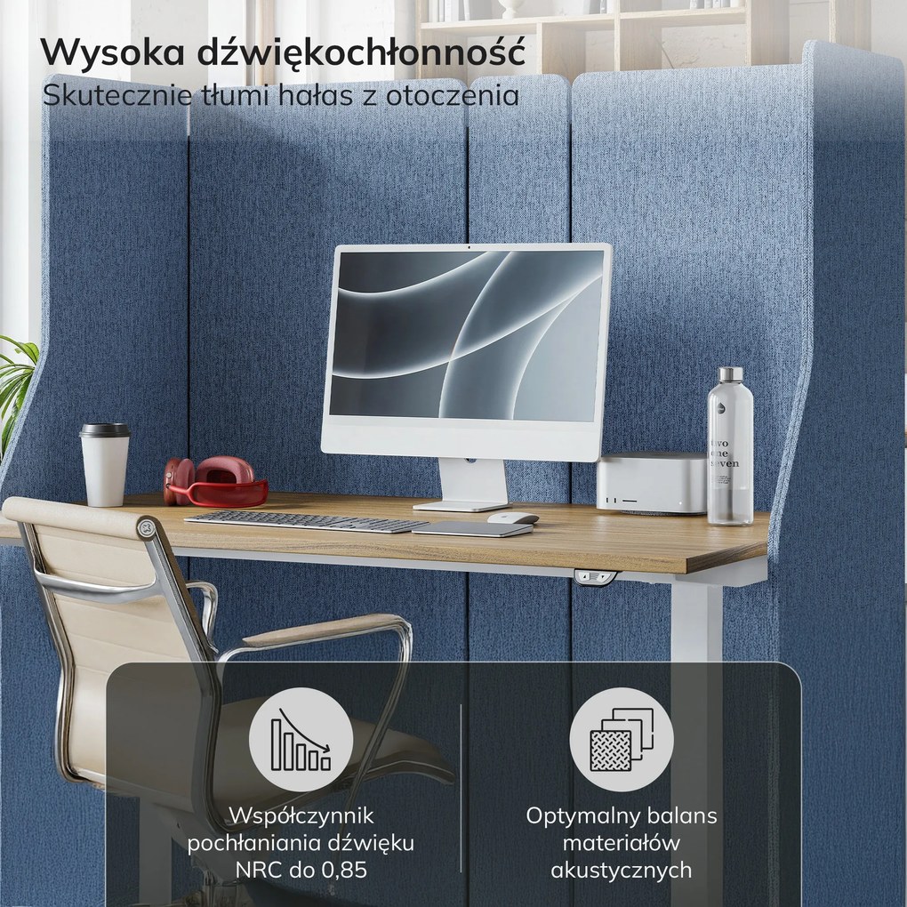 Parawan akustyczny SADIE Frozen Lake 280/145 cm