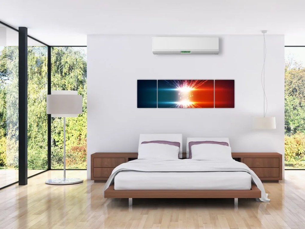 Abstrakcyjny obraz aktywnego ładunku (170x50 cm)
