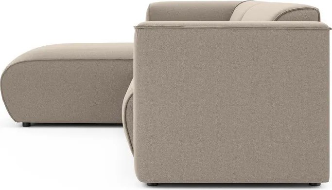 Jasnobrązowy narożnik (lewostronny/z szezlongiem) Merid – Ropez