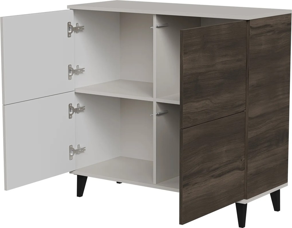 Komoda z ryflowanym frontem Random 2 KM-2 Halmar