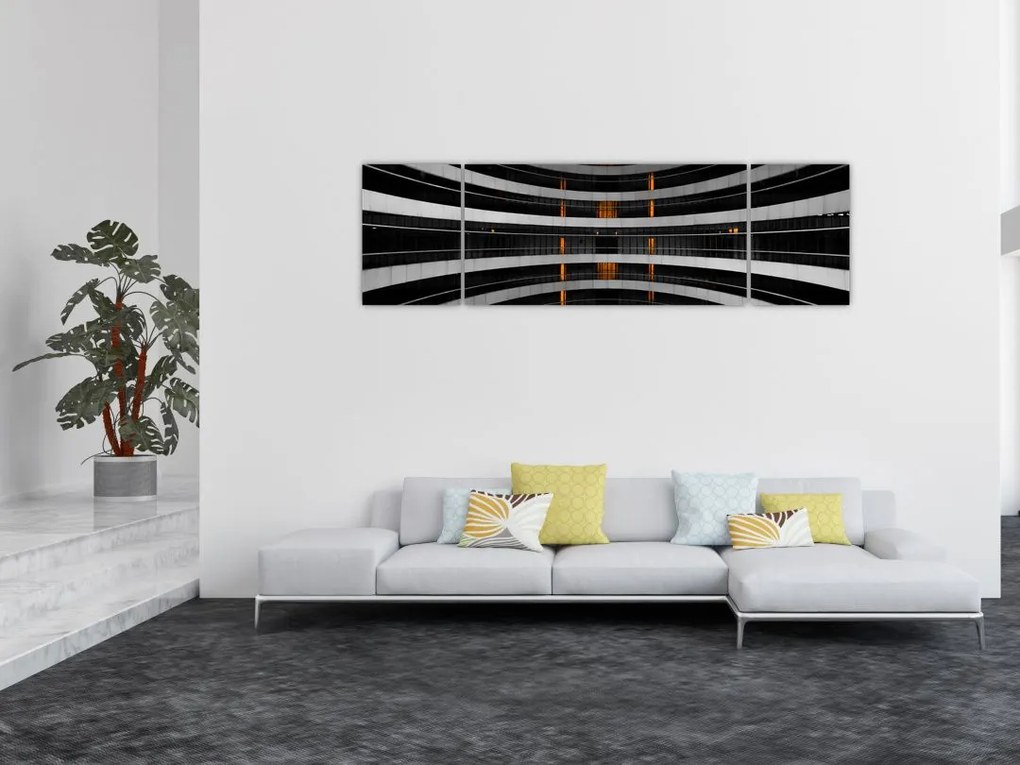 Abstrakcyjny obraz - budynek (170x50 cm)