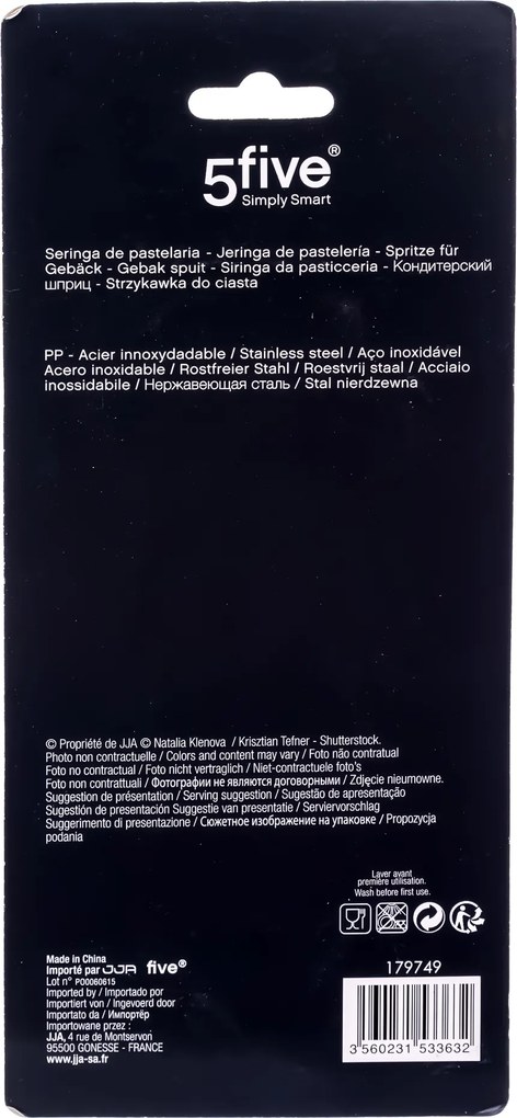 Szpryca do pączków, ciast i mięs, 21 cm