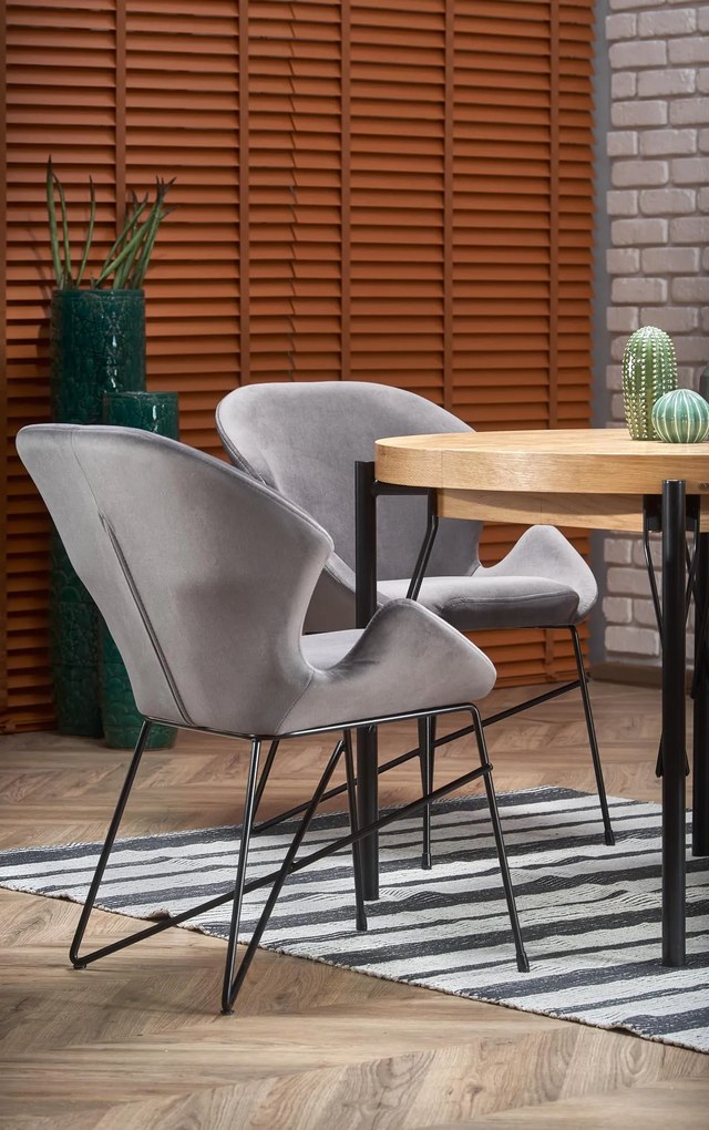 INFERNO stół rozkładany 100-300/100/76 cm dąb naturalny - czarny owalny loft 4/10 osobowy