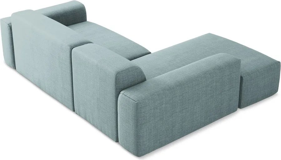 Niebieski narożnik (lewostronny/z szezlongiem) Keli – Makamii